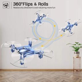 img 3 attached to Experience Fun-Filled Flights With DoDoeleph Mini Drones - Best RC Drone Helicopter Toy For Kids And Adults!