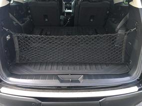 img 4 attached to Subaru Ascent 2019 2020 2021 New - Envelope Style Trunk Cargo Net for Better Storage Solution