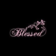 smart blessed swirls hearts christian sticker логотип