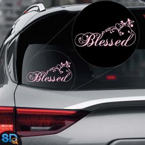 img 2 attached to Smart Blessed Swirls Hearts Christian Sticker