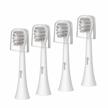 🦷 qhou sonic electric toothbrush replacement heads - 4 pack of professional dupont electric toothbrush heads for adults (grey) logo