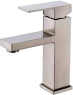 valisy modern brushed nickel stainless steel bathroom sink faucet, bathroom faucets with single handle logo