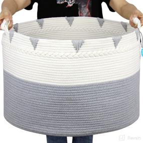 img 4 attached to Casaphoria XXXXLarge Blanket Laundry Basket（Pack