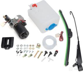 img 4 attached to MiKaFex 12V Electric Motor UTV Windshield Wiper Kit with Washer Pump - Fits Polaris Ranger RZR, Can Am Commander, Honda Pioneer, Kawasaki UTVs