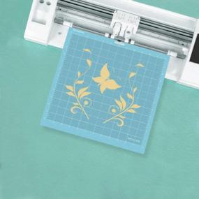 img 2 attached to 12 x 12 Cutting Mat for Cricut and Silhouette Cameo (4 Mats - 2 LightGrip, 1 StandardGrip, 1 StrongGrip) - Gridded Adhesive Non-Slip Cut Mat Set for Craft Vinyl - Improved SEO