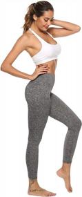 img 1 attached to 4HOW Women'S Tights Capris Workout Leggings - Ankle Length For Comfort & Style!