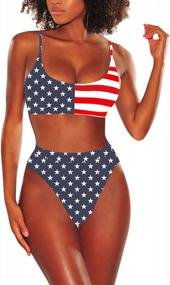 img 4 attached to Flaunt Your Beach Body In Cutiefox'S Push Up High Waist Bikini Sets