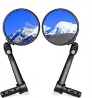 2022 briskmore bar end bike mirrors for mountain bikes - high definition, scratch resistant rearview 1 pair (right & left) logo