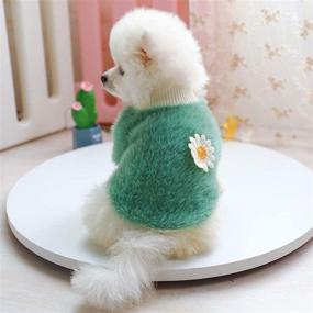img 1 attached to Tengcong Sweaters Dogs Plush Sweater