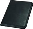 black professional business padfolio by samsill - includes 8.5 x 11 writing pad for meetings and presentations logo