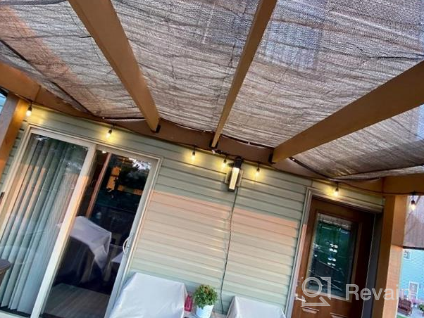 img 1 attached to 10'X20' UV Block Sun Shade Canopy With Grommets For Outdoor Pergola, Patio, Garden Deck By DOEWORKS - Shade Cloth review by Steven Chiumento