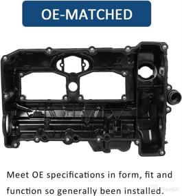img 1 attached to 🚗 Enhance Performance and Protection: X AUTOHAUX 11127588412 Car Engine Valve Cover Replacement with Gasket for BMW 328I 428I 528I X3 X4