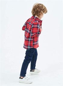 img 1 attached to 👕 Yinggeli Little Sleeve Button Flannel Boys' Clothing: Top-Notch Tops, Tees & Shirts