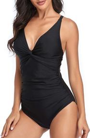 img 1 attached to 👙 Smismivo Control Swimsuits: Slimming Swimwear for Fashion-Forward Women at Swimsuits & Cover Ups