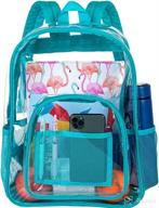 backpack transparent bookbag waterproof through travel gear for harnesses & leashes logo