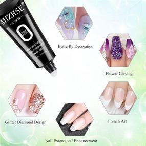 img 1 attached to Professional Poly Nail Extension Gel In Nude Color - Enhance And Thicken Your Nails With The 30ML Pure White Builder Gel, Perfect For Beginners