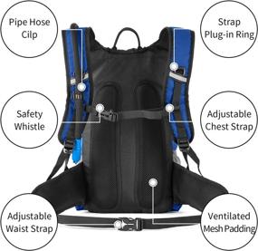 img 1 attached to 🎒 RUPUMPACK Insulated Hydration Backpack – Lightweight Daypack Water Backpack for Hiking, Running, Cycling, Camping – with 2.5L BPA Free Bladder – Fits Men, Women, Kids – 18L Capacity