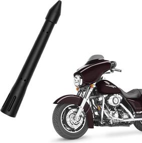 img 4 attached to 🏍️ Enhance your Harley Davidson's Radio Reception with KSaAuto H2 AM/FM Antenna - 20 Types Optional, 4.5 Inch Rocket Design, Copper Core & Screw, Flexible Rubber, Motorcycle Antenna
