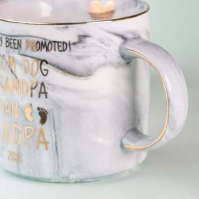 img 3 attached to 2021 Funny Grandma & Grandpa Gifts - Pregnancy Announcement Mugs - Promoted From Dog To Human 11.5Oz VILIGHT Cups