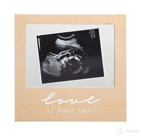 img 3 attached to 👶 Cherish the Moment: Pearhead Floating Sonogram Frame - Love at First Sight Ultrasound Frame | Gender-Neutral Wooden Baby Frame