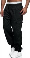 men's straight-fit cargo pants, hiking casual outdoor fishing travel pockets for men logo