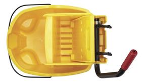 img 1 attached to 🪣 Rubbermaid Commercial WaveBrake 2.0® 26 Quart Side-Press Mop Bucket and Wringer, Yellow (FG748000YEL)
