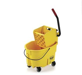 img 4 attached to 🪣 Rubbermaid Commercial WaveBrake 2.0® 26 Quart Side-Press Mop Bucket and Wringer, Yellow (FG748000YEL)