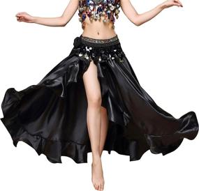 img 4 attached to 👗 Belly Dance Skirt for Women by MUNAFIE - Trendy Clothing in Skirts