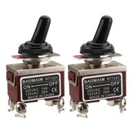 get weather-proof toggle switches - baomain dpst no-off 2 position 125vac 20a with rainproof cap - pack of 2 logo