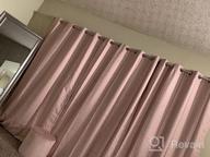 img 1 attached to Grey Thermal Insulated Blackout Curtains - Melodieux 52X84 Inch Linen Textured Window Drapes (2 Panels) review by Bishop Terry