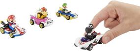 img 3 attached to 🏎️ Hot Wheels Mario Kart Characters and Karts: Epic 4-Pack of Die-Cast Toy Cars [Amazon Exclusive]