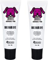 🐶 opawz pet hair dye - horse & dog grooming supplies - permanent hair dye - safe & non-toxic for dogs & horses 6+ months - pink color - 5.3 oz tube (pack of 2) логотип