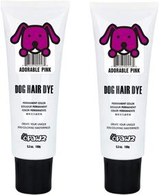 img 3 attached to 🐶 OPAWZ Pet Hair Dye - Horse & Dog Grooming Supplies - Permanent Hair Dye - Safe & Non-Toxic for Dogs & Horses 6+ Months - Pink Color - 5.3 Oz Tube (Pack of 2)