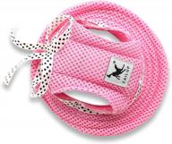 stylish and breathable princess cap with sun protection for small dogs - perfect for pugs, chihuahuas, and shih tzus! logo