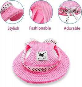 img 3 attached to Stylish And Breathable Princess Cap With Sun Protection For Small Dogs - Perfect For Pugs, Chihuahuas, And Shih Tzus!