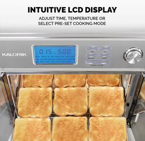 img 2 attached to Kalorik MAXX® Plus AFO 47271 SS Digital Air Fryer Oven - 26 Qt 10-In-1 Toaster Oven Combo W/ 14 Accessories, 60 Recipes & 22 Presets 1750W Stainless Steel