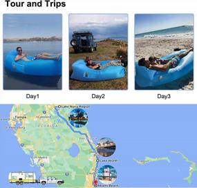 img 3 attached to EDEUOEY Inflatable Lounger: Portable Waterproof Beach Travel Outdoor Recliner For Camping & Sleeping!