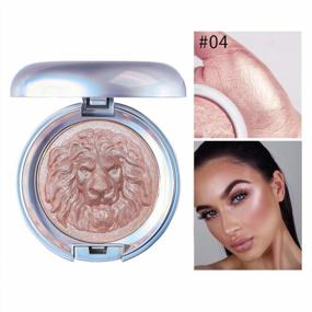 img 3 attached to Get The Perfect Glow With GL-Turelifes Lion Highlight Powder Palette - Ginger Trim Shimmer Powder For A Facial Brightening Effect And Silhouette Highlighting With Pink Aurora Shade