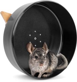 img 4 attached to 🐭 Niteangel Silent & Durable 13.8" Chinchilla Wheel - Exercise Wheel for Chinchilla & Similar-Sized Pets