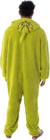 img 1 attached to 🎅 Grinch Who Stole Christmas Matching Family Costume Pajama Sherpa Union Suits - Adult, Child, Toddler, Pets