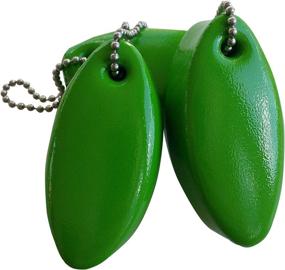 img 3 attached to 3 Pack LIME GREEN Floating Keychain Key Floats Vinyl Covered Foam -Made In The USA- (Lime Green)