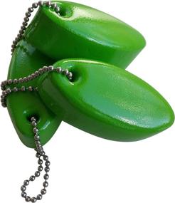 img 2 attached to 3 Pack LIME GREEN Floating Keychain Key Floats Vinyl Covered Foam -Made In The USA- (Lime Green)