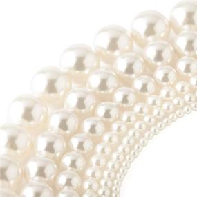 img 2 attached to 100 Pc Strand Of Cream 6Mm Swarovski Crystal Round Pearl Beads (5810)" - Optimized For SEO By Moving The Descriptive Details Closer To The Beginning Of The Title