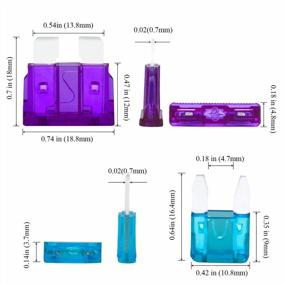 img 1 attached to 250Pcs OuYi Automotive Car Fuses Kit - Standard & Mini 2A-50A + 1 Fuse Puller