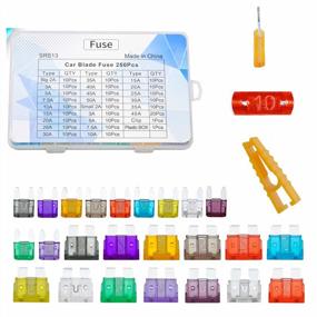 img 3 attached to 250Pcs OuYi Automotive Car Fuses Kit - Standard & Mini 2A-50A + 1 Fuse Puller