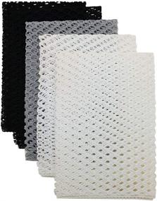 img 4 attached to 🧽 Olivia Tree 5PCS Monotone Dish Washing Net Cloths - Efficient Dish Mesh Net, Scourer, Quick Dry - Perfect Scrubber for Washing Dishes 11"x11" - Dish Sponge, Dish Scrub