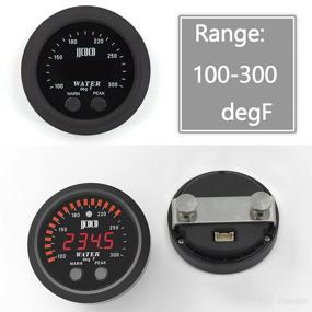 img 3 attached to 🌡️ CNRAQR Universal 52mm Water Temperature Gauge: Digital Car Meter with 1/8 Npt Sensor, Red Display (100-300F / -17~187C)