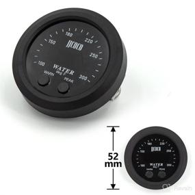 img 2 attached to 🌡️ CNRAQR Universal 52mm Water Temperature Gauge: Digital Car Meter with 1/8 Npt Sensor, Red Display (100-300F / -17~187C)