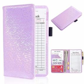img 4 attached to ACdream Waitress Server Book Set With Guest Book, Leather Wallet, And Receipt Holder In Light Pink Glitter - Ideal Waiter Accessories