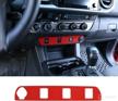llkuang car center console cigarette lighter panel trim for toyota tacoma 2016-2020 interior car accessories 1pcs logo